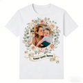 Mother's Day Floral Wreath Custom T-Shirt-180g