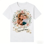 Mother's Day Floral Wreath Custom T-Shirt-180g