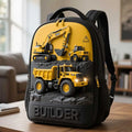 Personalized Children's Engineering Vehicle Themed School Bag