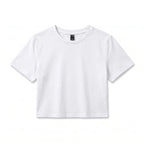 Custom Women’s Crop T-Shirt – Personalized Soft Stretch Baby Tee