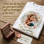 Mother's Day Floral Wreath Custom T-Shirt-180g