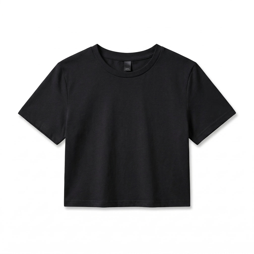 Custom Women’s Crop T-Shirt – Personalized Soft Stretch Baby Tee